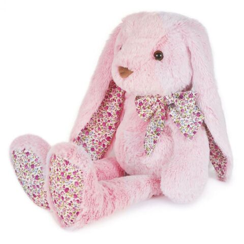 Doudou Histoire d'Ours Plüschfreund rosa Kaninchen 50 cm
