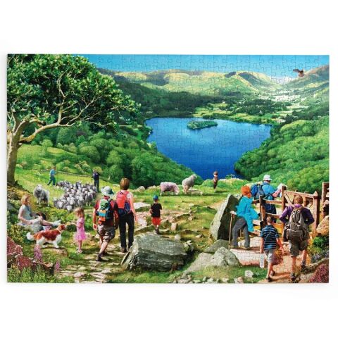HOP Puzzle Blick auf den See 500 große Teile
