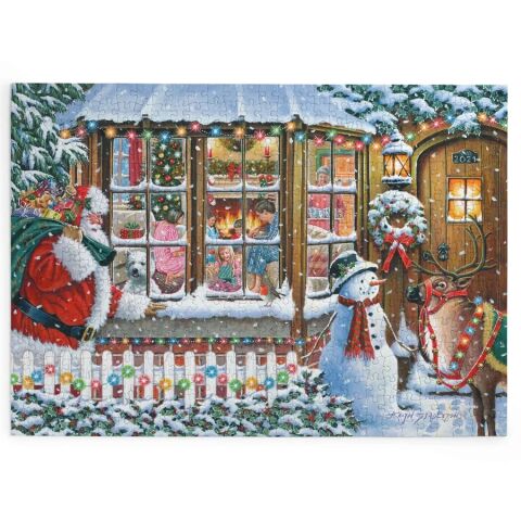 HOP Puzzle Mit Liebe vom Weihnachtsmann 500 große Teile