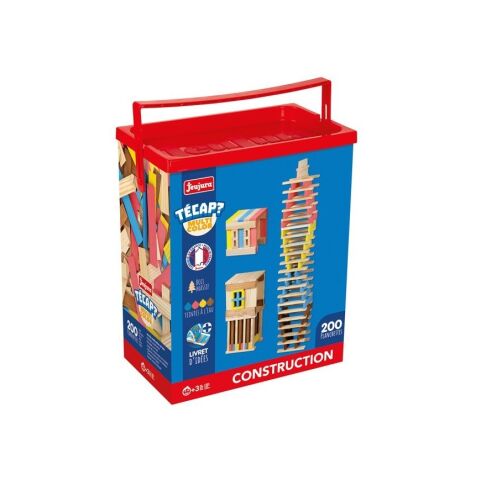 Jeujura Holzbaukasten Técap Multicolor 200 Teile