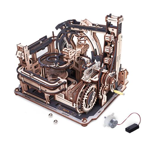 RoboTime Mechanisches 3D-Puzzle Kugelbahn Weltraumbahnhof