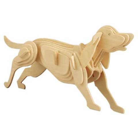 Woodcraft Holz 3D Puzzle Hund
