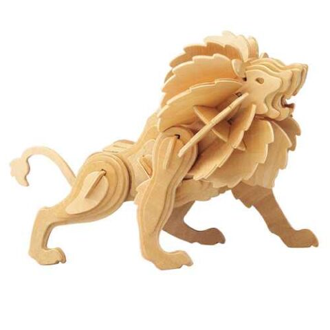 Woodcraft Holzpuzzle 3D Löwe
