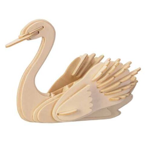 Woodcraft Holzpuzzle 3D Schwan