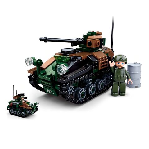 Sluban Modellbausteine M38-B0750 Kleiner Panzer 2in1