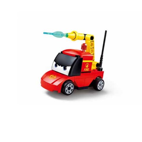 Sluban Power Bricks M38-B1072FAufziehbares Spielzeugauto mit Augen 
Feuerwehrleute