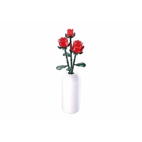 Sluban Flowers M38-B1101-04 Rote Rose in einer Vase