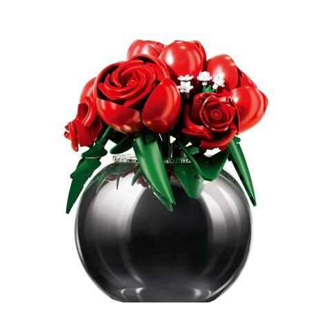 Sluban Flowers M38-P8061 Strauß roter Rosen in einer Vase
