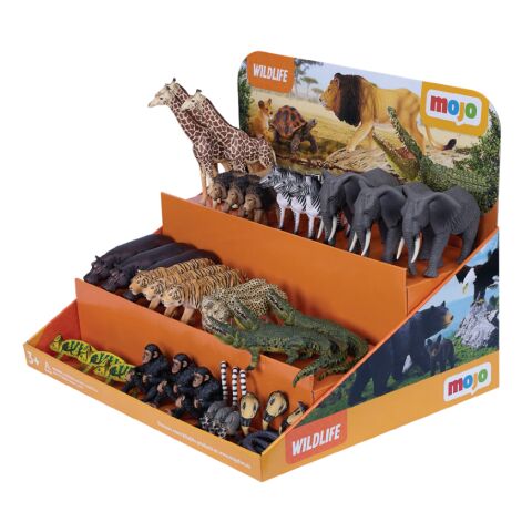 Mojo Kartondisplay Tiere aus dem Zoo