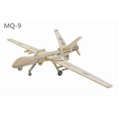 RoboTime 3D-Holzpuzzle Amerikanische Drohne MQ9