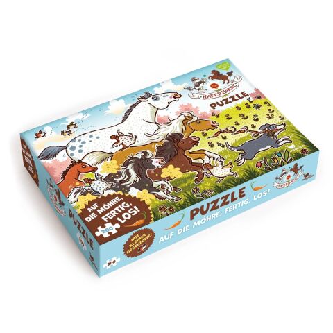 Magellan Puzzle Die Haferhorde Auf die Möhre, fertig, los! 200 Stück