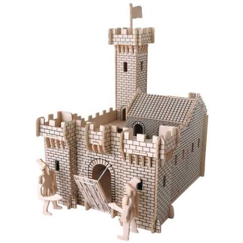 Woodcraft Holz 3D Puzzle Schloss I