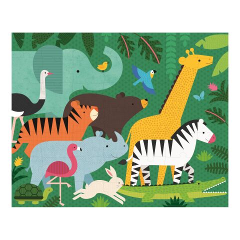 Petit Collage Reversible Puzzle 2in1 Dschungel