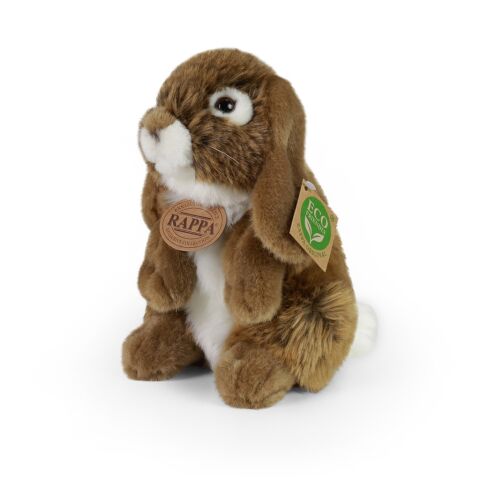 Plüschkaninchen braun stehend 18 cm ECO-FRIENDLY
