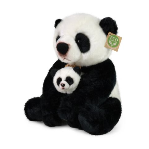 Rappa Plüsch-Panda mit Jungtier 27 cm ECO-FRIENDLY