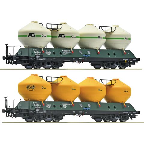 Roco 2-tlg. Set Silowagen Uacs 451.1, CSD - 6600236