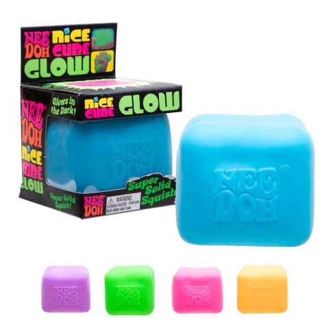 Schylling NeeDoh Nice Cube Antistresswürfel leuchtet im Dunkeln