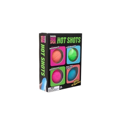 Schylling NeeDoh Bunte Quetschbälle Hot Shots 4 Stück
