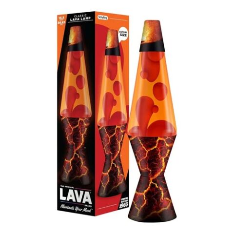 Schylling LAVA Lampe Vulkan rot-orange 36,8 cm