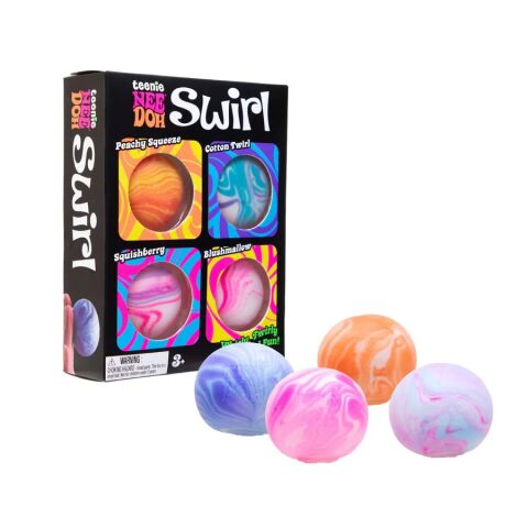 Schylling NeeDoh Bunte, weiche Minibälle Swirl 4 ks