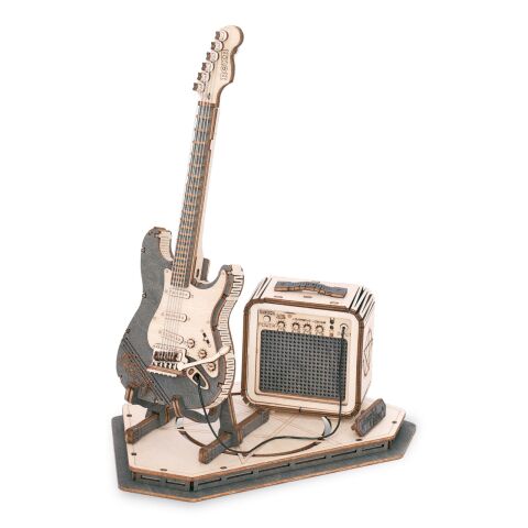 RoboTime 3D-Holzpuzzle E-Gitarre