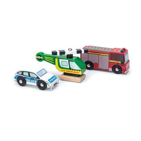 Le Toy Van Einsatzfahrzeuge-Set
