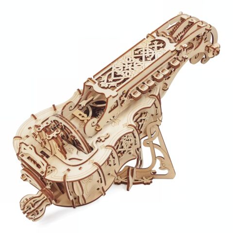 Ugears Mechanisches 3D-Holzpuzzle Drehleier (Hurdy-Gurdy)