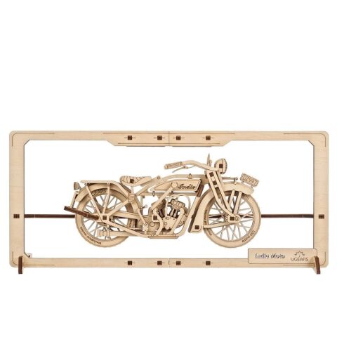 Ugears Mechanisches 2.5D-Holzpuzzle India Moto
