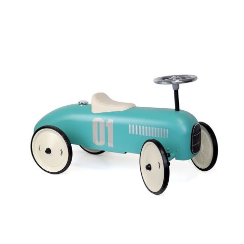 Vilac Vintage Rutscherauto aus Metall hellblau