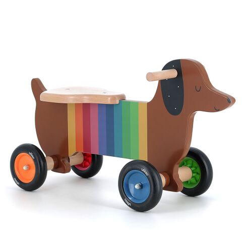 Vilac Holzlaufrad Bunter Hund
