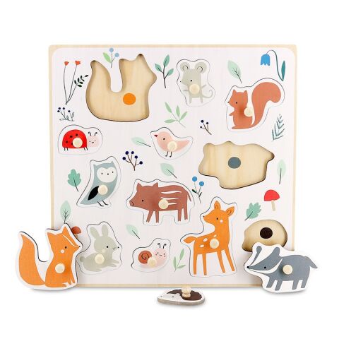 Vilac Waldtiere Puzzle mit Stift von Sarah Betz