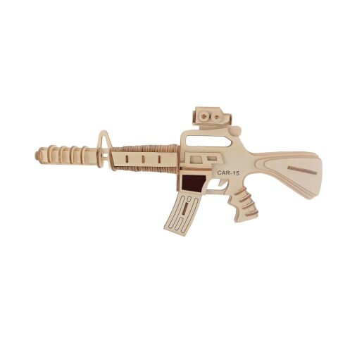 Woodcraft Hölzernes 3D Puzzle Samopal carabine 15