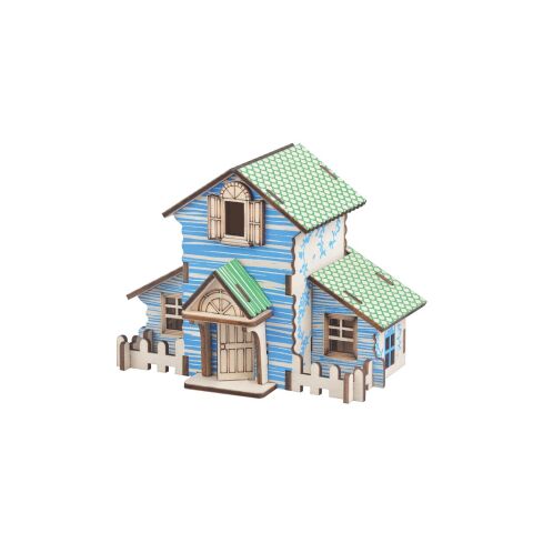 Woodcraft Hölzernes 3D Puzzle Waldhütte