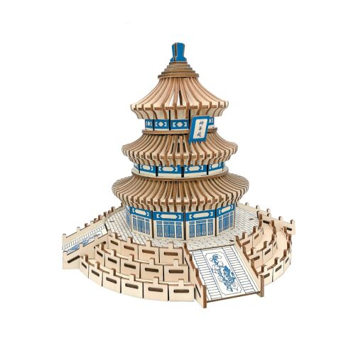 Woodcraft Hölzernes 3D puzzle Himmelstempel