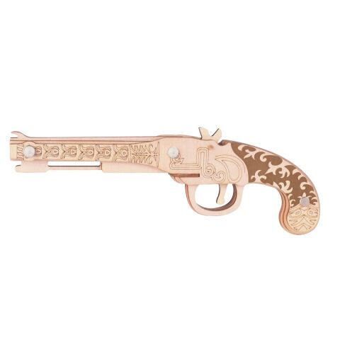 Woodcraft 3D Holzpuzzle Gummibandkanone Muskete