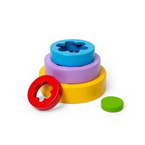 Bigjigs Toys Stapelspiel Blumenturm
