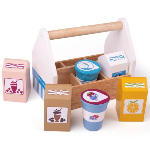 Bigjigs Toys Cocktail-Produkte in einer tragbaren Box