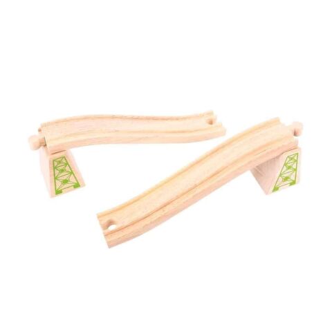 Bigjigs Rail Overpass Gleise mit Pfeilern 2tlg.