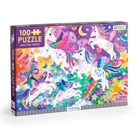 Mudpuppy Puzzle Magische Einhörner 100 Teile