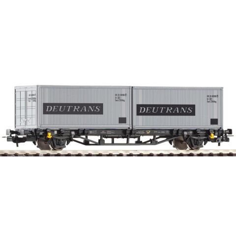 Piko Flachwagen Lgs579 2x20ft Container Deutrans DR IV - 57747