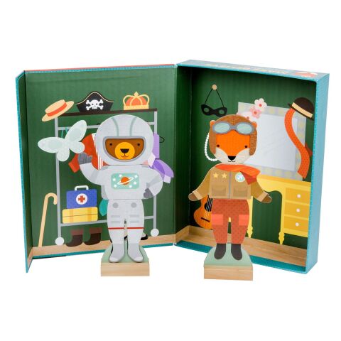 Petit Collage Magnetisches Puzzle Tiere