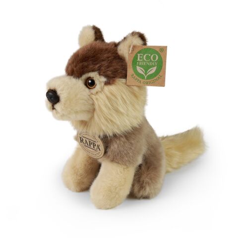 Rappa Plüschwolf sitzend 16 cm ECO-FRIENDLY