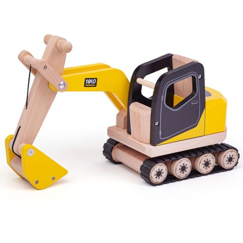 Tidlo Bagger aus Holz mit Löffel