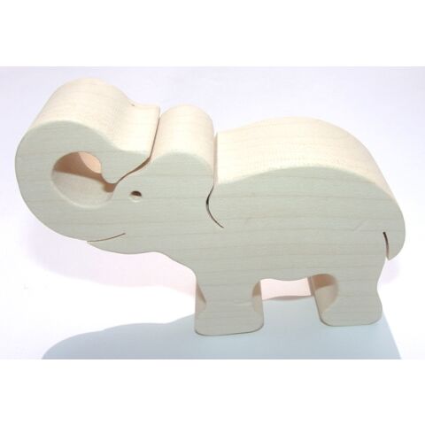 Fauna Holztier Elefant